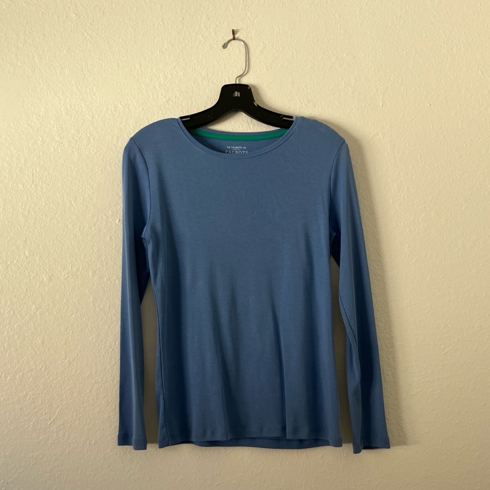 Long Sleeved Blue Talbots Tee